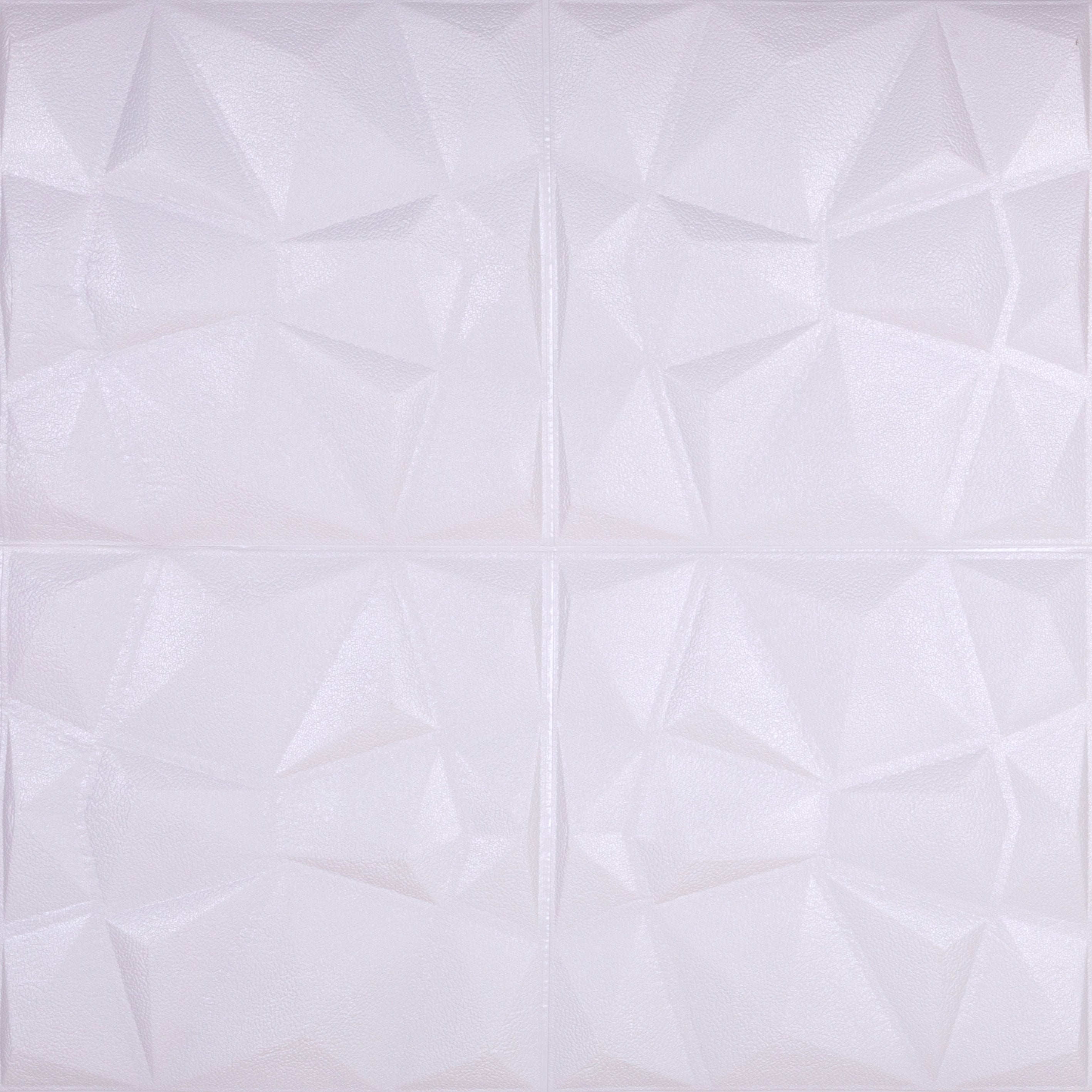 Dundee Deco Off White Marble Bricks PE Foam 3D Wall Panels, Decorative Wall Paneling 52.7 sq ft; 28'' X 28'', Pack of 10