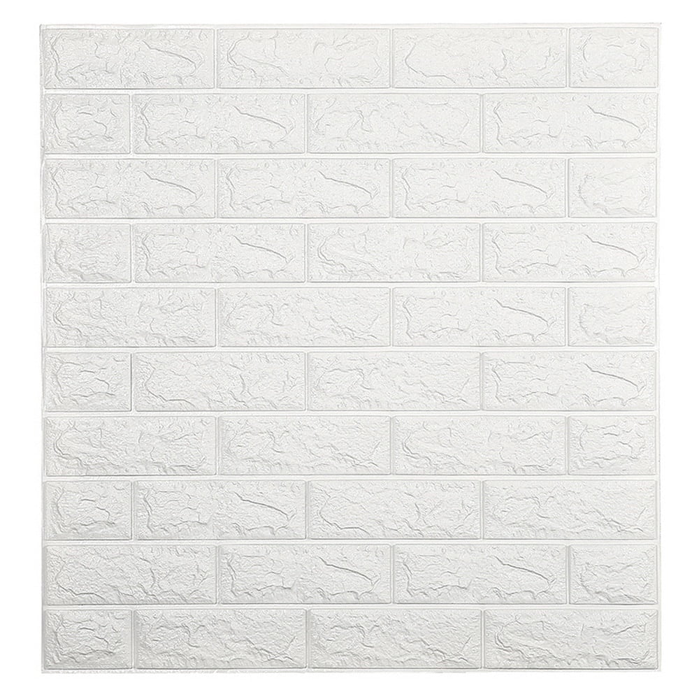 Dundee Deco Off White Marble Cubes PE Foam 3D Wall Panels, Decorative Wall Paneling 5.8 sq ft; 28'' X 30''