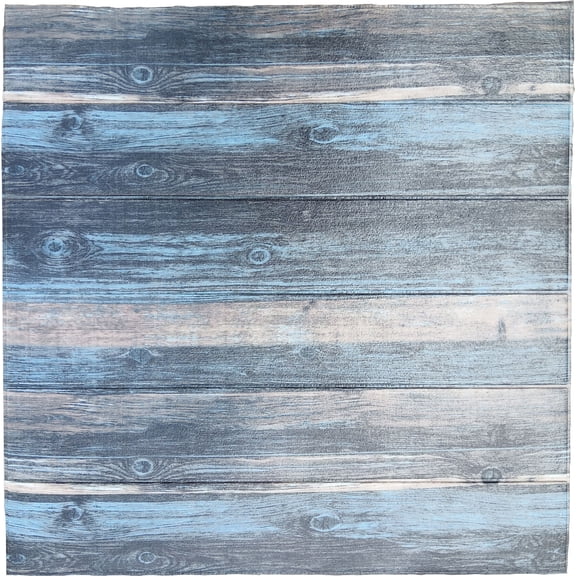 Dundee Deco Peel and Stick 3D Self Adhesive Foam Wallpaper - Charcoal Blue Beige Faux Wood, 2.3 ft x 2.3 ft Each, 5-Pack