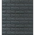 thumbnail image 1 of Dundee Deco Peel and Stick 3D Self Adhesive Foam Wallpaper - Charcoal Faux Bricks, 2.3 ft x 2.5 ft Each, 10-Pack, 1 of 3