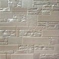 thumbnail image 1 of Dundee Deco Peel and Stick 3D Self Adhesive Foam Wallpaper - Pale Copper Faux Bricks, Stones, 2.3 ft x 2.3 ft Each, 10-Pack, 1 of 3