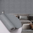 thumbnail image 1 of Dundee Deco Peel and Stick Faux Fabric Wallpaper Roll, 24" x 9', Charcoal Grey, 1 of 8