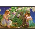 thumbnail image 1 of Dundee Deco Peel and Stick Self Adhesive Wallpaper Border - Kids White, Purple Beautiful Babies, 15 ft x 7 in, 1 of 6