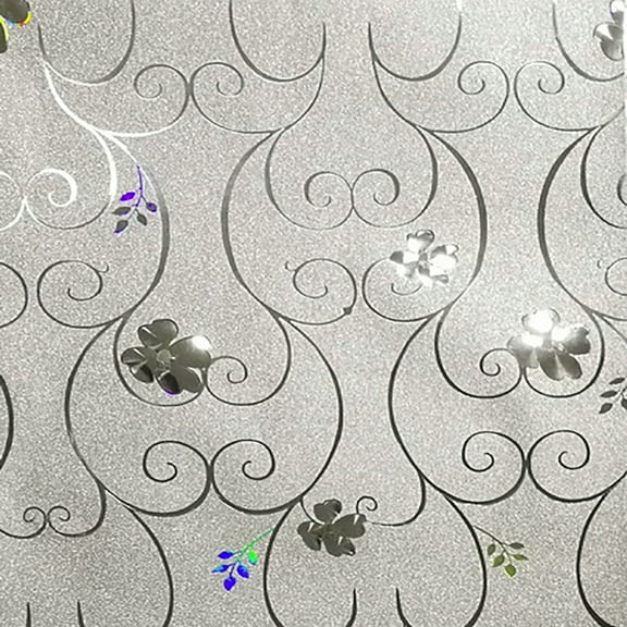Dundee Deco Peel and Stick Self Adhesive Wallpaper - Damask Glitter Silver, Blue, Green Flowers, Scrolls, 18 ft x 18 in