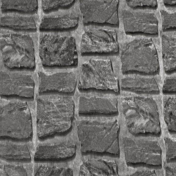 Dundee Deco Peel and Stick Self Adhesive Wallpaper - Distressed Marble Old Grey, Charcoal Stone , 18 ft x 24 in