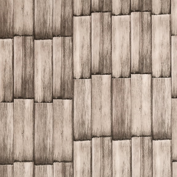 Dundee Deco Peel and Stick Self Adhesive Wallpaper - Distressed Wooden Grey Planks, 18 ft x 18 in