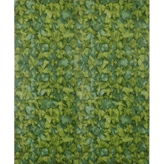 Dundee Deco Peel and Stick Self Adhesive Wallpaper - Floral Green Leaves, 18 ft x 18 in