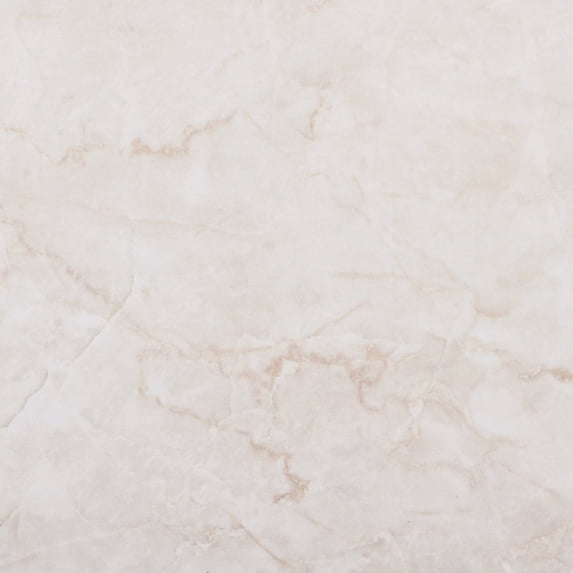 Peel and Stick Vinyl Flooring, Beige Faux Marble Patina Vinyl Floor Tiles, 12" x 24" each, 10-pack/20 sq.ft.