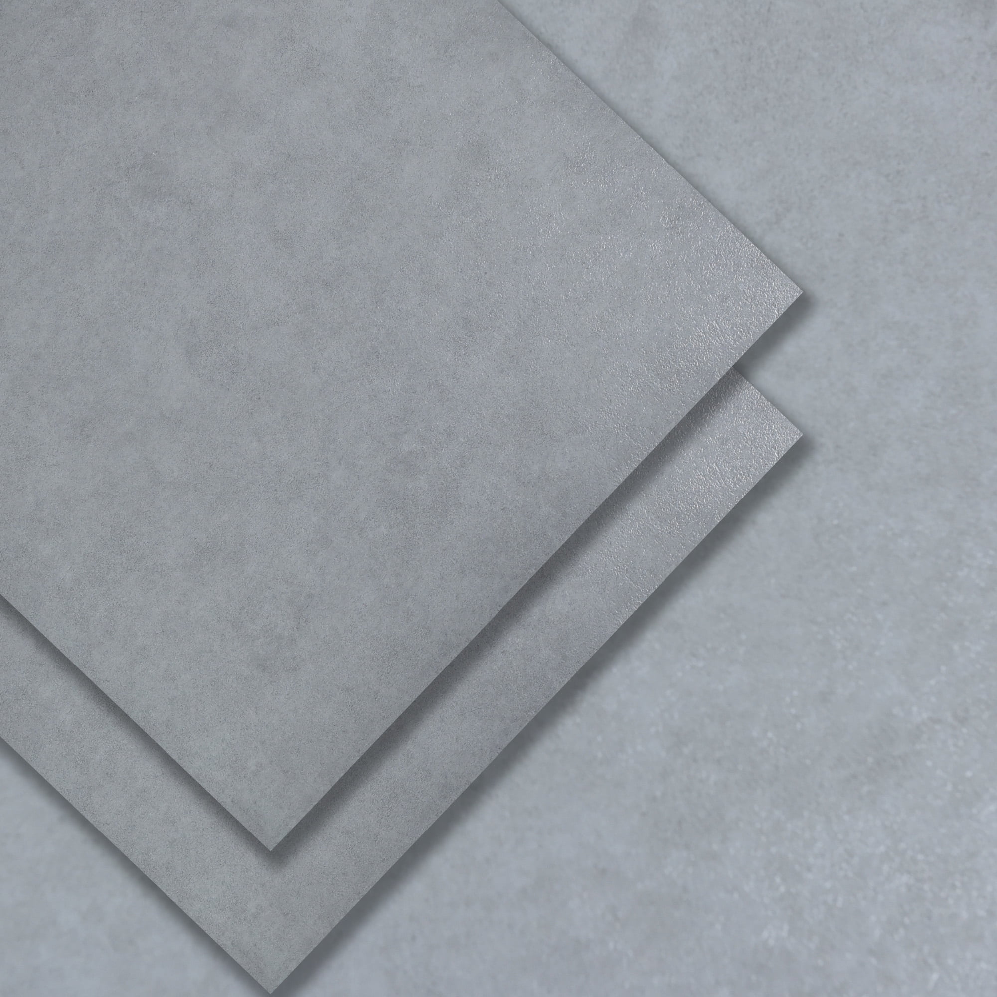 Peel and Stick Vinyl Flooring Tiles, Ash Grey, 24" x 24", 10-pack/39 sq ft