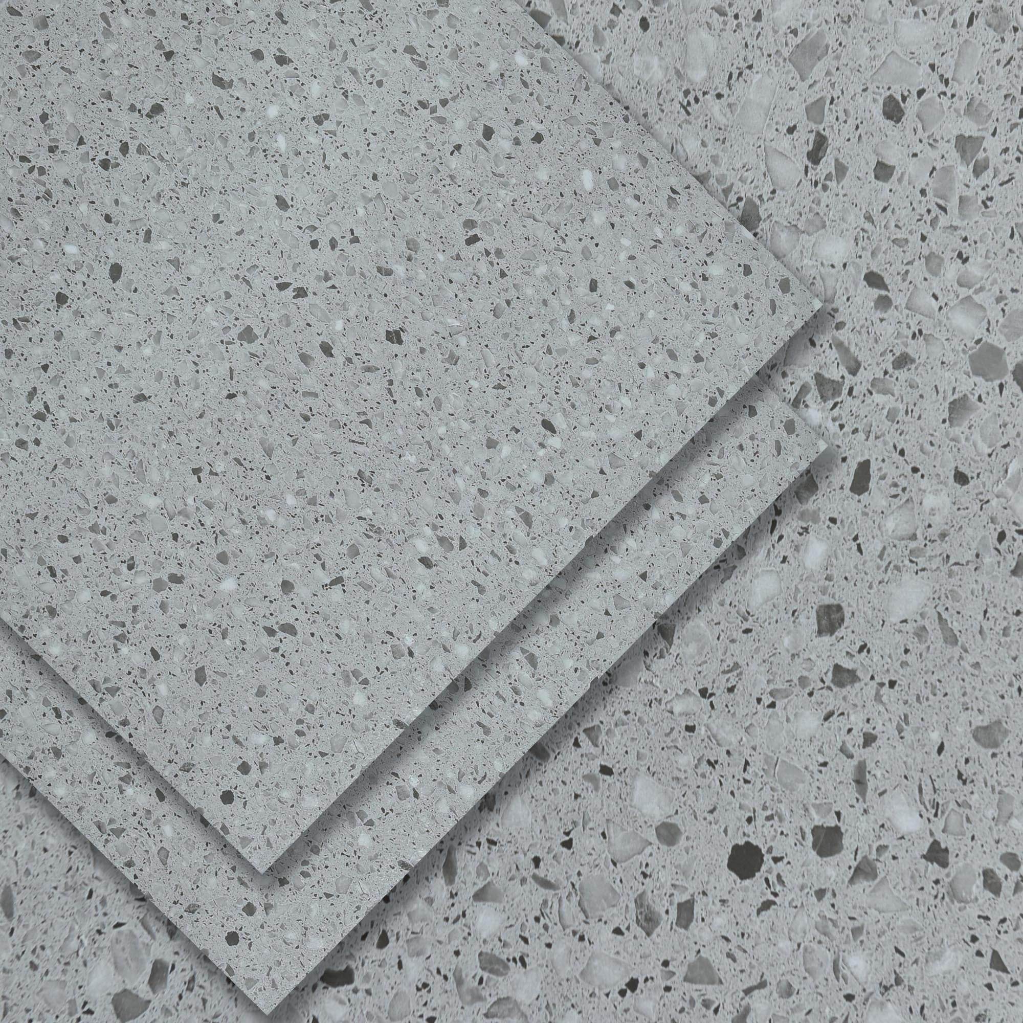 Peel and Stick Vinyl Flooring Tiles, Grey, 24" x 24", 10-pack/39 sq ft