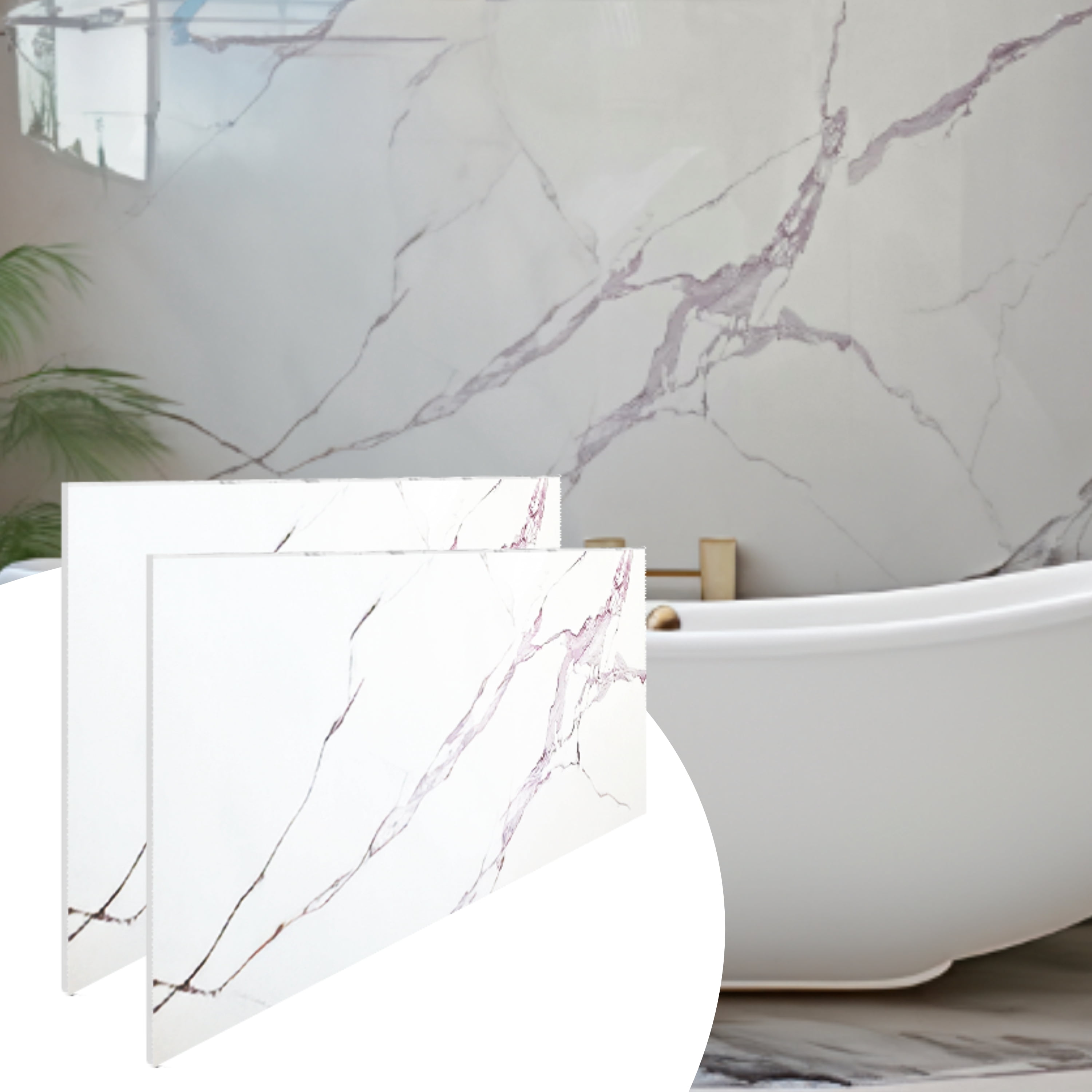 Dundee Deco UV Marble Wall Panels – Perfect for Accent Walls, Bathrooms ...