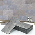 thumbnail image 1 of Dundee Deco Veneer Wall Panels, Peel and Stick DIY Slate Stone Finish Tiles for Wall or Backsplash, Made with Real Stone in Indian Glory, SAMPLE 6" x 6", 1 of 7