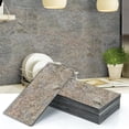 thumbnail image 1 of Dundee Deco Veneer Wall Panels, Peel and Stick DIY Slate Stone Finish Tiles for Wall or Backsplash, Made with Real Stone in Rustic Zinc, Single Panel, Covers 1.9 sq ft, 1 of 7