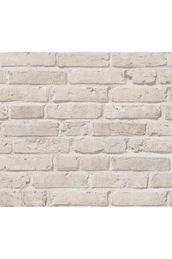 Dundee Deco Wallpaper Roll - Best OF Wood'n Stone - Modern Brick Beige, 21 in x 33 in