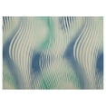 thumbnail image 1 of Dundee Deco Waves Bathroom Mat - 35" x 26" Blue Waterproof Non-Slip Quick Dry Rug, Non-Absorbent Dirt Resistant Perfect for Kitchen, Bathroom and Restroom, 1 of 3