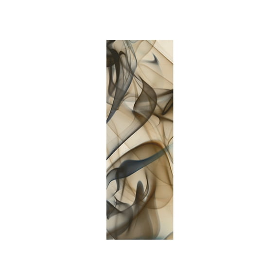 Dundee Deco's Modern Beige Brown Grey Smoke Wall Mural, 35 in X 106 in (27 sq ft.)
