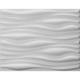 thumbnail image 1 of Dundee Deco's Paintable Off White Abstract Dune Fiber 3D Wall Panel, 2.6 ft X 2.1 ft, Interior Design Wall Paneling Decor Commercial and Residential Application, 5.5 sq.ft. each, 5-Pack, 1 of 1