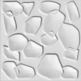 thumbnail image 1 of Dundee Deco's Paintable Off White Abstract Minimalist Fiber 3D Wall Panel, 1.6 ft X 1.6 ft, Interior Design Wall Paneling Decor Commercial and Residential Application, 2.6 sq.ft. each, 1 of 1