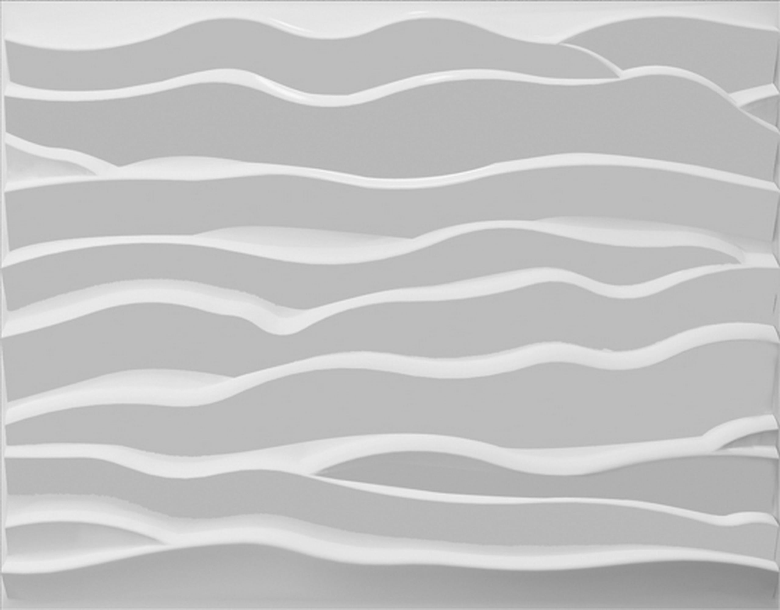 Off White 3D Textured Geometric Fiber Wall Panel