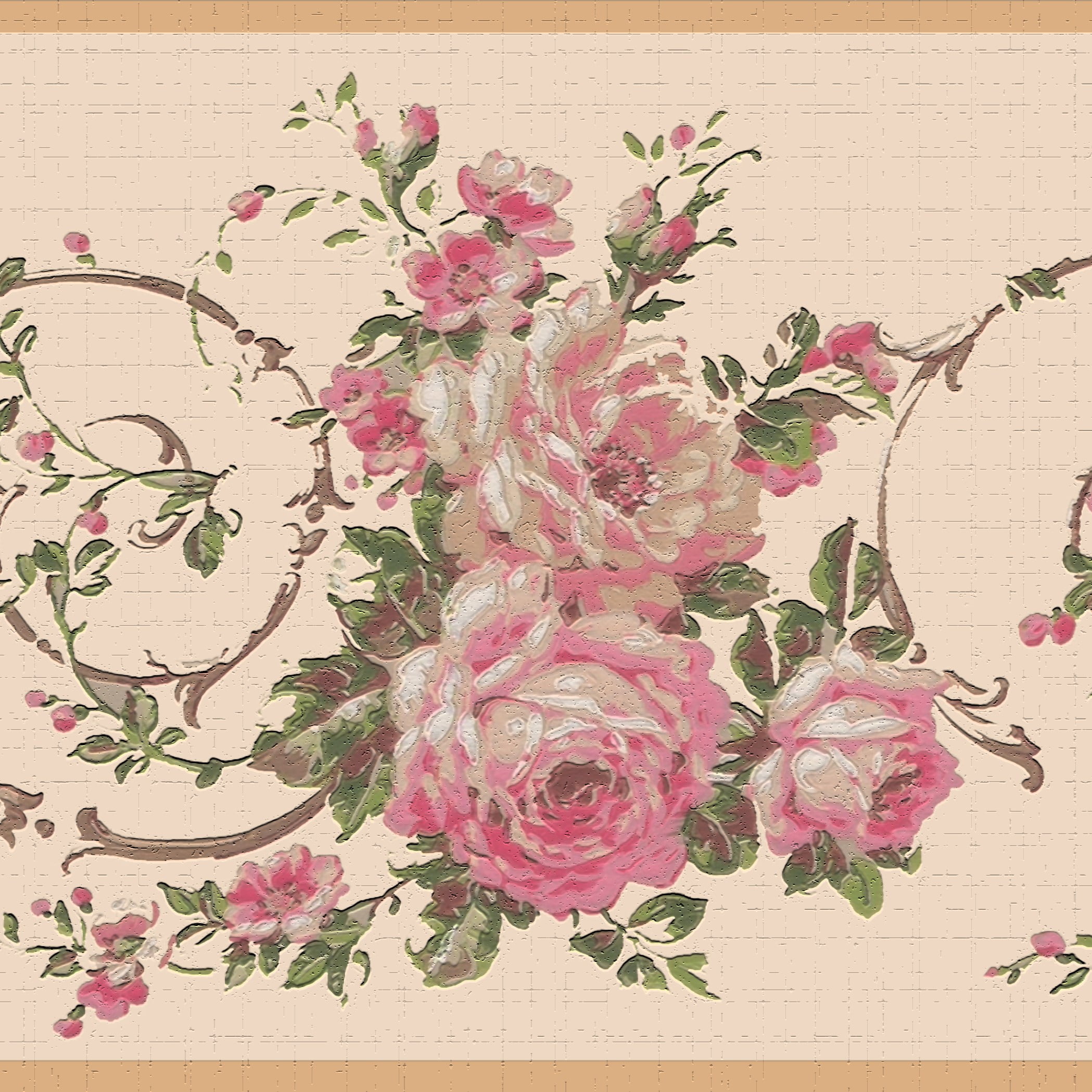 Dundee Deco Pink Beige Peel and Stick Wallpaper 15 ft x 7 ft