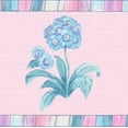 thumbnail image 1 of Dundee Deco's Peel and Stick Wallpaper Border - Floral Pink Blue Flowers Wall Border Retro Design, 15 ft x 7 in, Self Adhesive, 1 of 6
