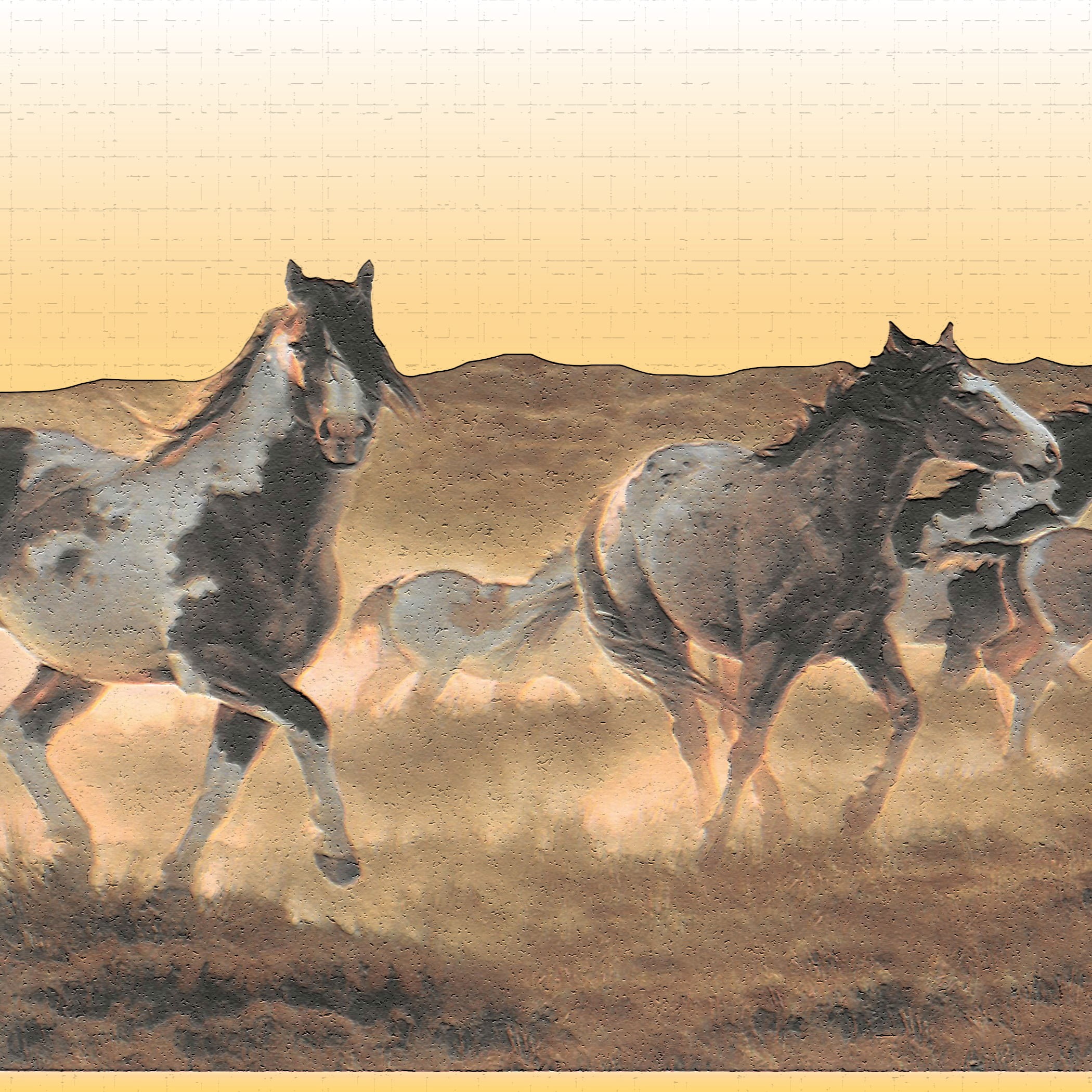 Dundee Deco's Peel and Stick Wallpaper Border Nature White Brown