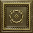 thumbnail image 1 of Dundee Deco's Rustic Antique Brass Traditional Glue Up/Drop In Ceiling Panels, 2 ft. X 2 ft. (4 sq ft.) each, 1 of 5
