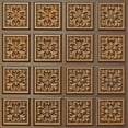 thumbnail image 1 of Dundee Deco's Rustic Antique Gold Patchwork Glue Up Ceiling Panels, 2 ft. X 2 ft. (4 sq ft.) each, Pack of 10, 1 of 5