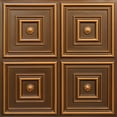 thumbnail image 1 of Dundee Deco's Rustic Antique Gold Patchwork Glue Up Ceiling Panels, 2 ft. X 2 ft. (4 sq ft.) each, Pack of 50, 1 of 5