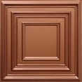 thumbnail image 1 of Dundee Deco's Traditional Copper Square Glue Up/Drop In Ceiling Panels, 2 ft. X 2 ft. (4 sq ft.) each, 1 of 5