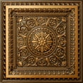thumbnail image 1 of Dundee Deco's Victorian Antique Gold Floral Glue Up/Drop In Ceiling Panels, 2 ft. X 2 ft. (4 sq ft.) each, Pack of 50, 1 of 5