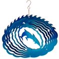 thumbnail image 1 of Dundee Deco's Wind Spinner in Gift Box - 3D Hanging Indoor Outdoor Yard Garden Decoration - Mandala - Dolphins, Stars - Blue - 12 inch - Unique Gift Idea For Men Women, Souvenir, Present, 1 of 7