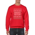 thumbnail image 1 of Dunder Mifflin Christmas Pattern Sweatshirt Men The Office, Male 3X-Large, 1 of 4