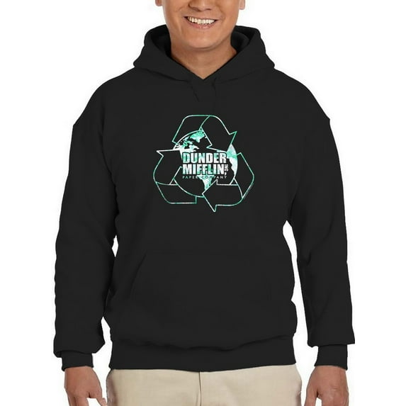 Dunder Mifflin Co. Recycle Hoodie Men The Office, Male Small