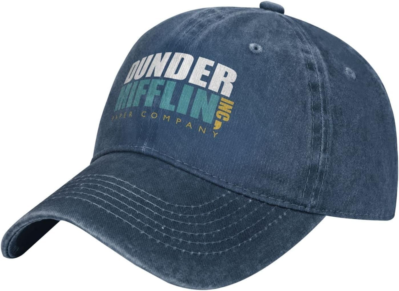 Dunder Mifflin Hats Baseball Caps Washed Dad Trucker Denim  display picture 2