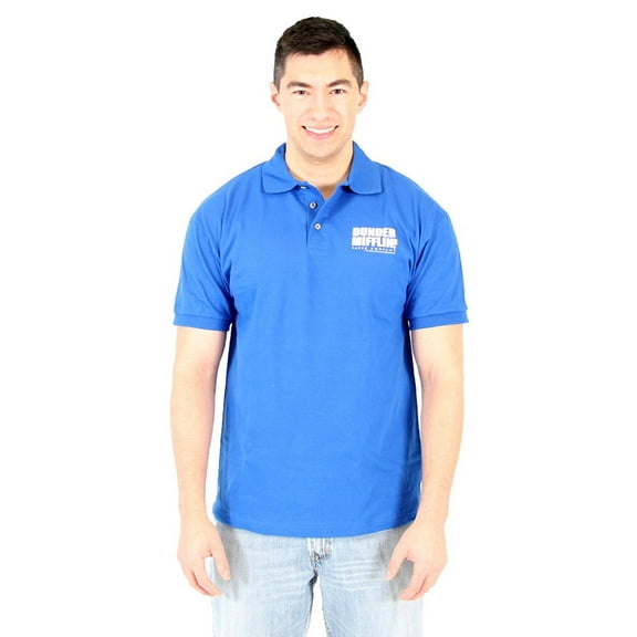 Dunder Mifflin Left Chest Logo Adult Polo Shirt