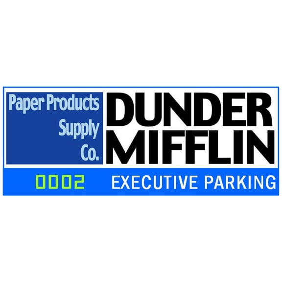 Dunder Mifflin Parking Decal (The Office)