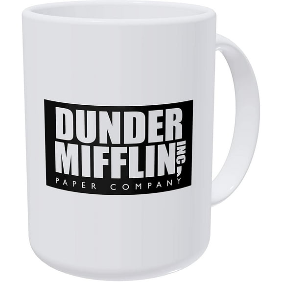 Dunder Mifflin The Office, Boss 15 Ounces Double Side Printed Funny White Coffee Mug