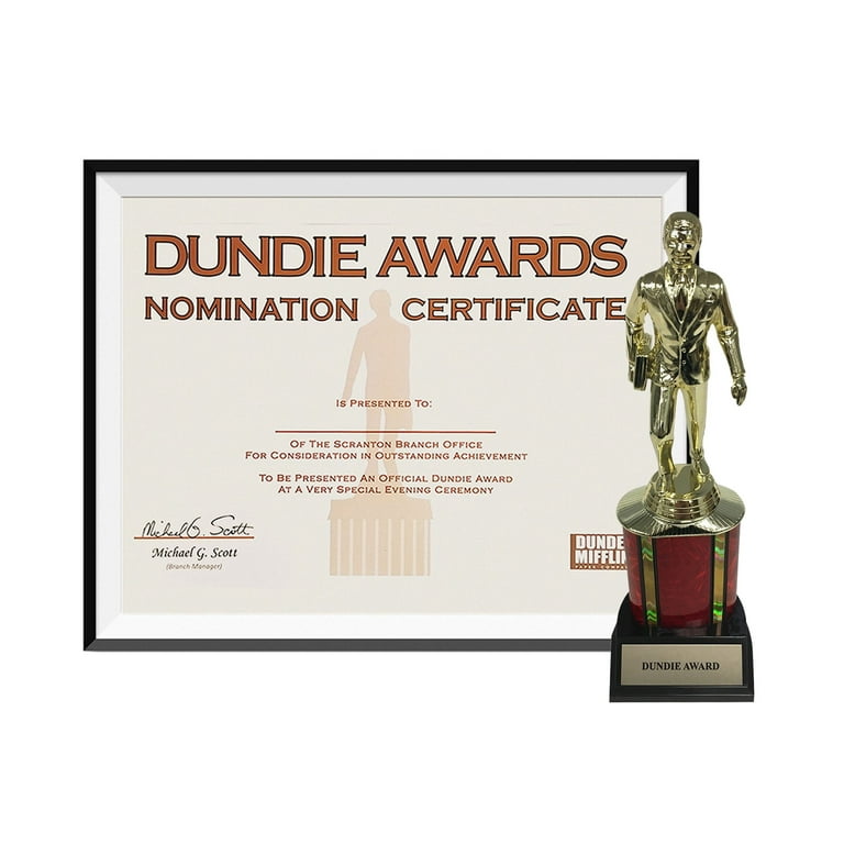 Dundie Award Deluxe Trophy And Certificate - Walmart.com dundie-award-deluxe-trophy-and-certificate-walmart-com