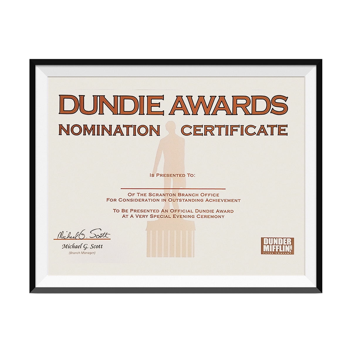 Dundie Awards Nomination Certificate 8.5 x 11 - Walmart.com dundie-awards-nomination-certificate-8-5-x-11-walmart-com