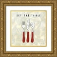 thumbnail image 1 of Dundon, Caitlin 12x12 Gold Ornate Wood Framed with Double Matting Museum Art Print Titled - Kitchen Utensils III, 1 of 4