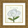 thumbnail image 1 of Dundon, Caitlin 15x15 Gold Ornate Wood Framed with Double Matting Museum Art Print Titled - Paper Flower IV, 1 of 4