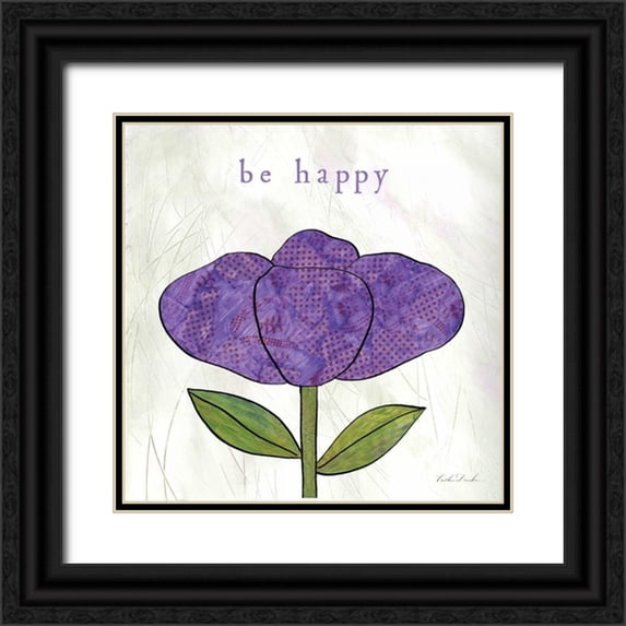 Dundon, Caitlin 20x20 Black Ornate Wood Framed with Double Matting Museum Art Print Titled - Paper Flower III