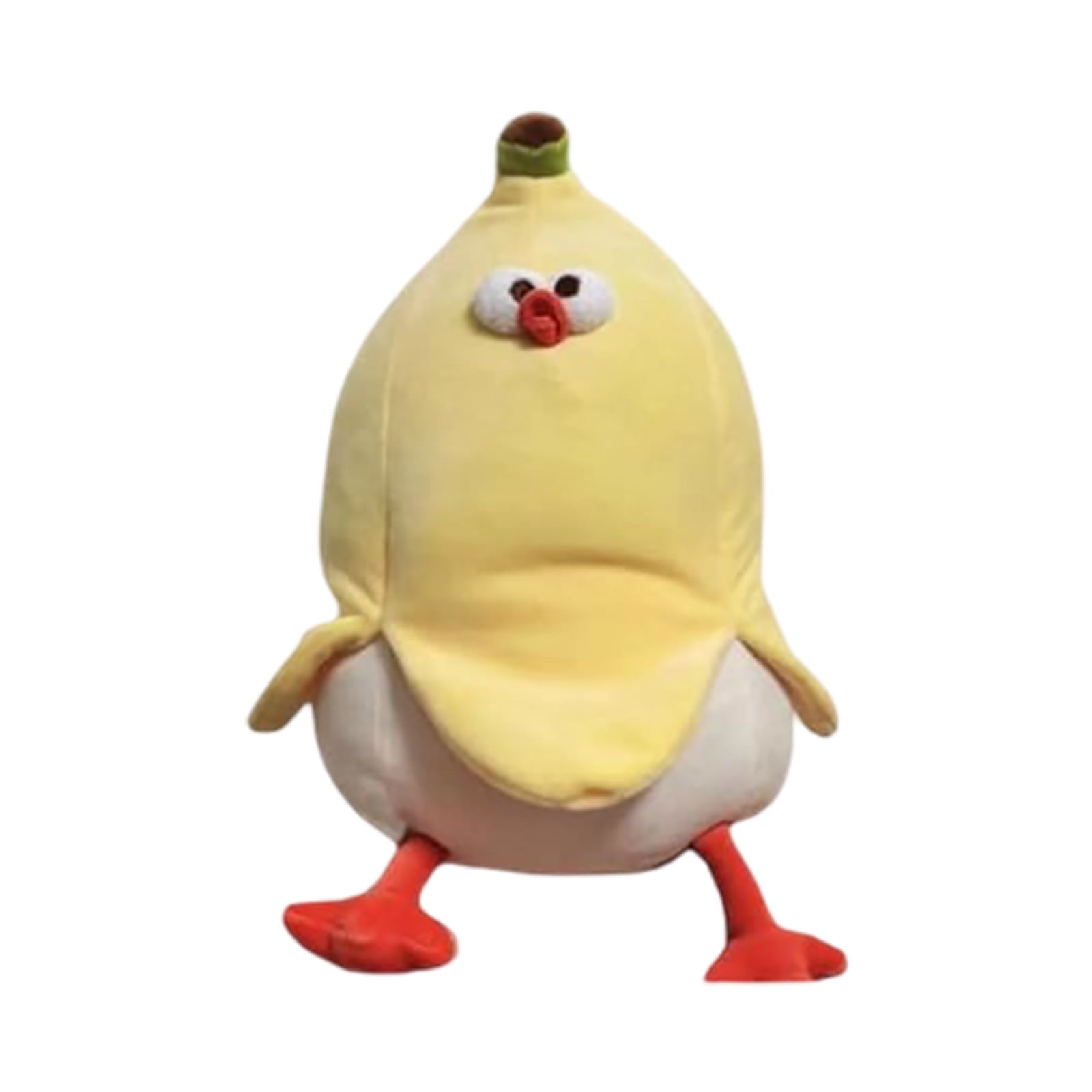 Dundun Chicken Banana Plush Cute Food Theme Stuffed Animal Soft Huggable Toy(Yellow-15In)