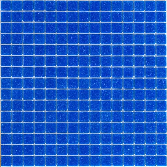 Dune 12 in. x 12 in. Glossy Cerulean Blue Glass Mosaic Wall and Floor Tile (20 sq. ft./case) (20-pack)