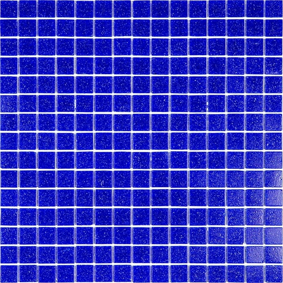 Dune 12 in. x 12 in. Glossy Cobalt Blue Glass Mosaic Wall and Floor Tile (20 sq. ft./case) (20-pack)