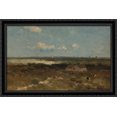 thumbnail image 1 of Dune 40x26 Large Black Ornate Wood Framed Canvas Art by Johan Hendrik Weissenbruch, 1 of 2
