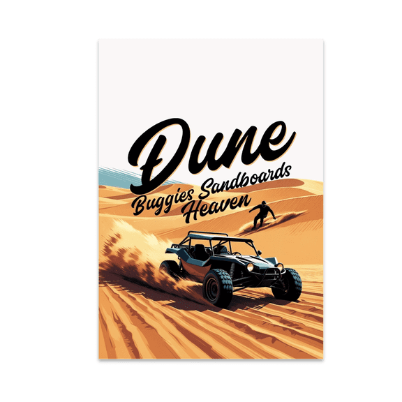 Dune Buggies Sandboards Heaven - Off-Road Fun Enthusiast - 13x19 Poster Print