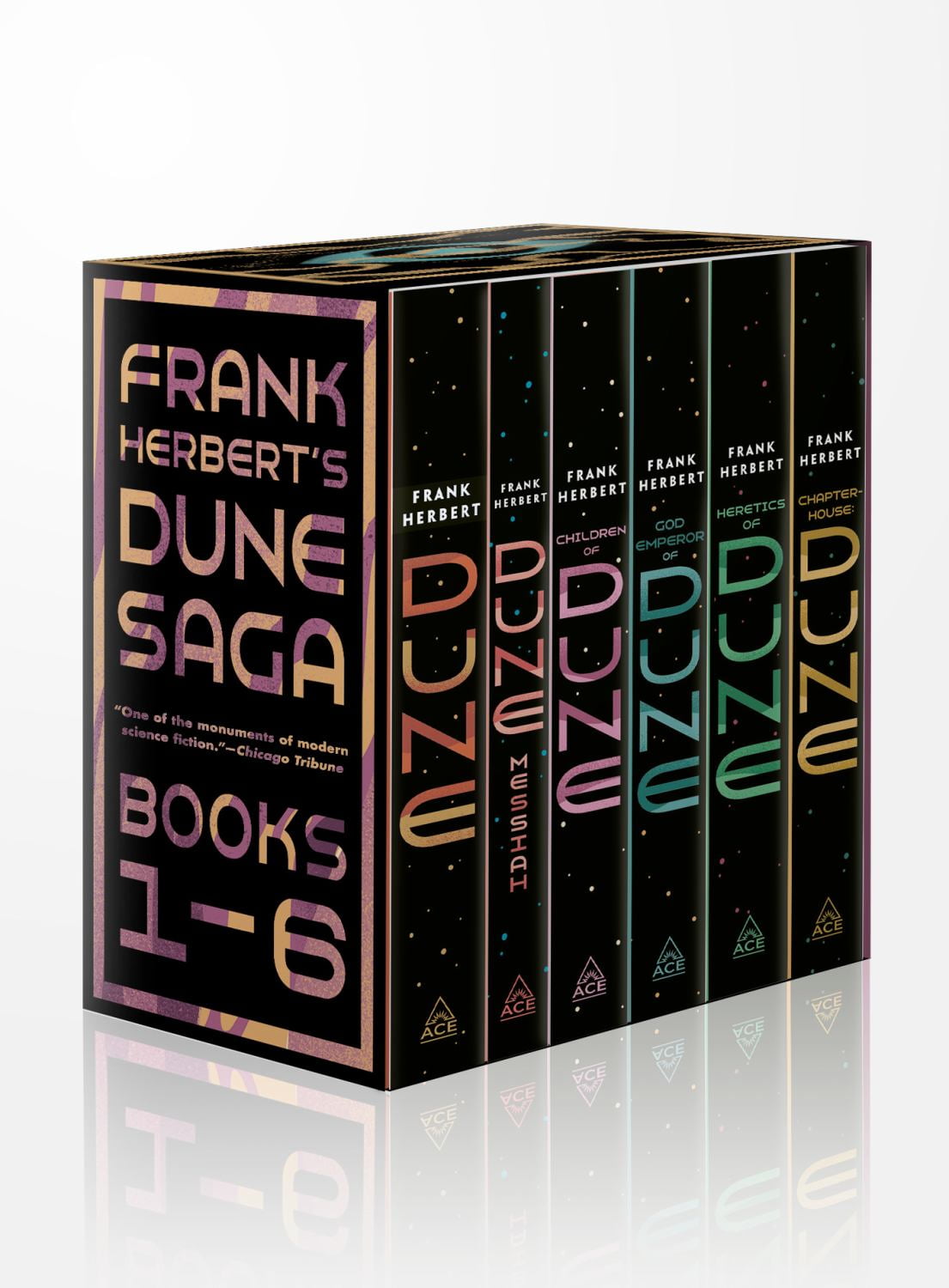 Frank Herbert's Dune Saga 6-Book Boxed Set: Dune, Dune Messiah, Children of Dune, God Emperor of Dune, Heretics of Dune, AndChapterhouse: Dune (Hardcover)