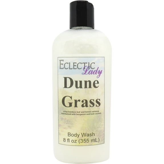 Dune Grass Body Wash by Eclectic Lady, Liquid Shower Gel for Women and Men, 8 Ounces